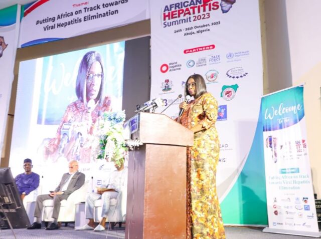 Health Minister, Pate was represented by the Permanent Secretary, Kachollom Daju.
