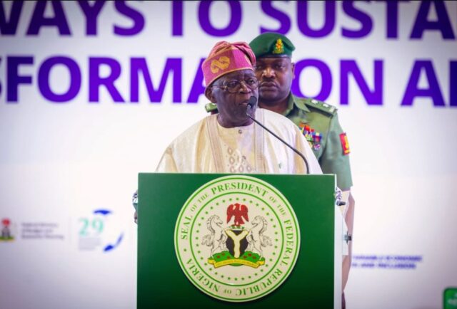 President Tinubu Speaking at the 29th Nigerian Economic Summit (NES) in Abuja, on Monday