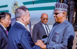 VP Shettima arrives Beijing, China for 3rd Belt and Road Initiative Forum