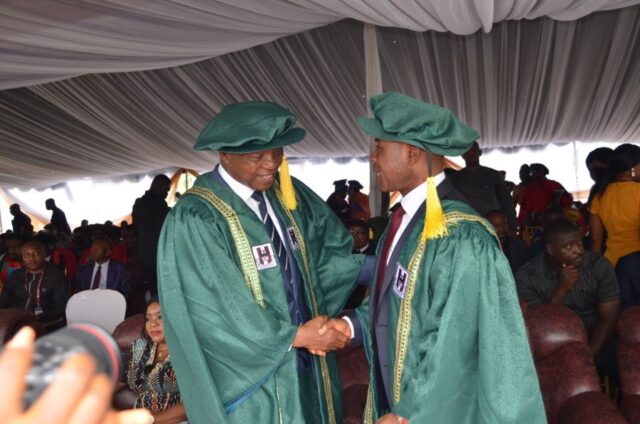 Okunbor received an honorary doctorate degree