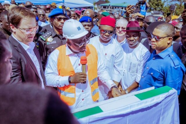The Ground breaking ceremony in Effurun, Delta State