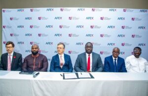British International Investment commits US$26.5M to Africa’s leading commodities platform, AFEX to address food security in Nigeria, Kenya and Uganda British Deputy High Commissioner in Lagos, Jonny Baxter, Chris Chijiutomi, Managing Director and Head of Africa BII, Nick O’Donohoe; Chief Executive Officer, British International Investment, Ayodeji Balogun, Chief Executive Officer, AFEX, Benson Adenuga, Head of Office and Coverage Director, Nigeria and Mobolaji Adeoye, Chairman AFEX