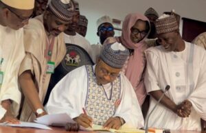 Kaduna State Governor, Uba Sani signs the State’s 2024 Appropriation Bill into law