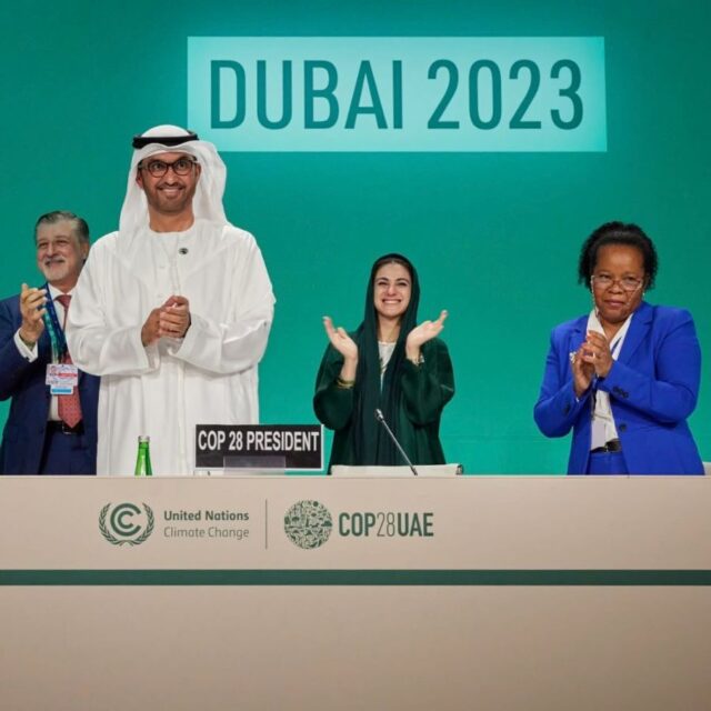 The COP28 President Dr. Sultan Al Jaber today addressed global leaders at the World Climate Action Summit (WCAS)