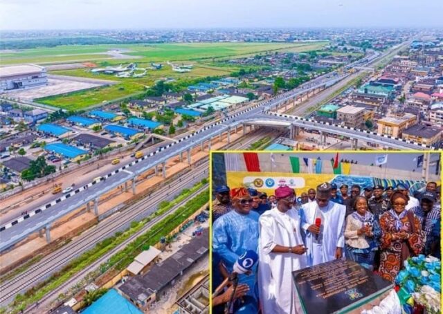 The Ikeja Flyover was inaugurated by chairman of Nigeria Governors Forum (NGF) and Kwara State Governor, Mallam AbdulRahman AbdulRazaq