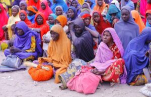 Governor Zulum addresses IDPs threatening to go back to bush where Boko Haram terrorists camps as hunger bites