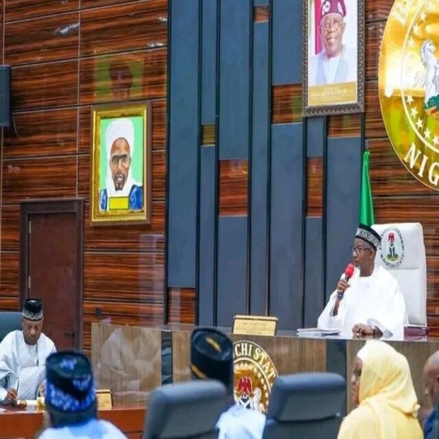 Bauchi State Governor, Senator Bala Mohammed Abdulkadir presiding over State's Executive Council meeting