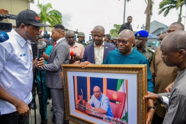 Governor Fubara received members of the Nigeria Union of Local Government Employees