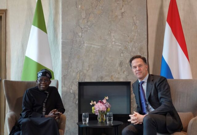 Netherlands Prime Minister, Mark Rutte in meeting with Nigeria's President Tinubu