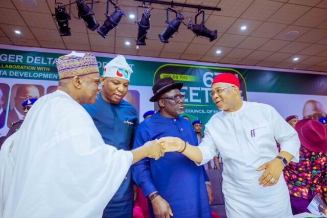 The 6th Meeting of the National Council on Niger Delta in Government House, Asaba