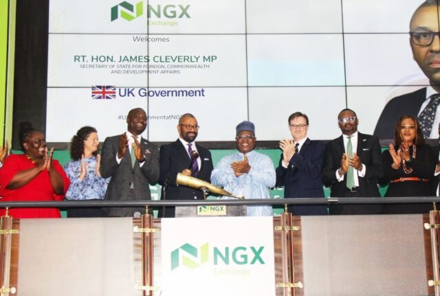 UK Foreign Secretary James Cleverly announced the new partnership between NGX and the UK government’s MOBILIST programme