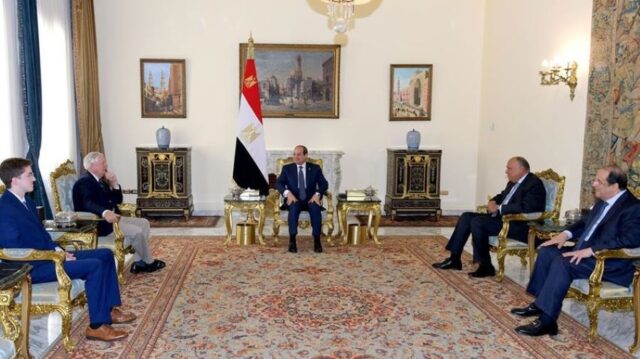 Egypt President El-Sisi Meets Republican Minority Leader Senator Lindsey Graham