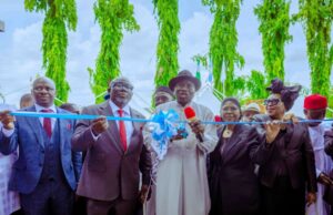 Former President Jonathan inaugurates Delta State new High Court complex