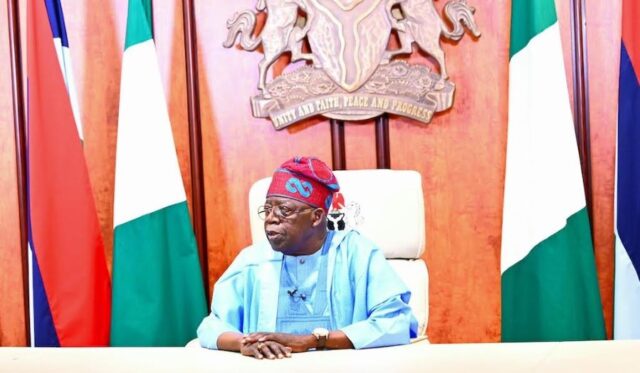 President Bola Tinubu delivering the 2024 Democracy Day Speech, June 12, 2024