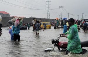 Lagos reels from devasting floods chaos after torrential downpour as roads turn into rivers