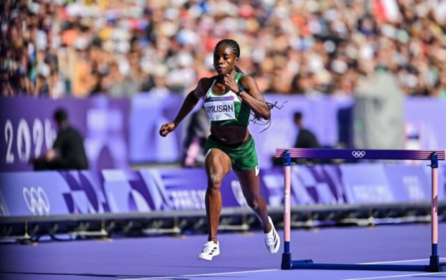 Amusan finished 9th overall at the Paris Olympics in the WOmen's 100 meters hurdle