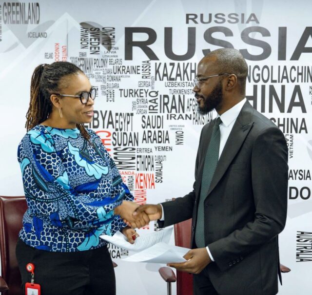 The signing of a partnership at the UBA house, Marina, Lagos
