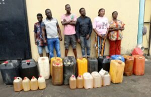 Lagos State Government taskforce clamps down on illegal petrol hawkers, arrests six suspects