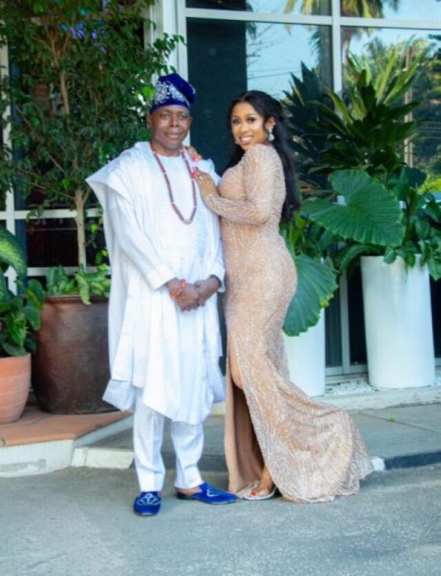 Celebrant Dare Adeyeri and his wife