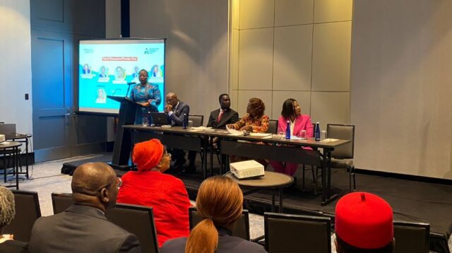 Dr. Obiageli Ezekwesili, Founder of Human Capital Africa addressing African leaders, the African Union, and Global development partners in New York.