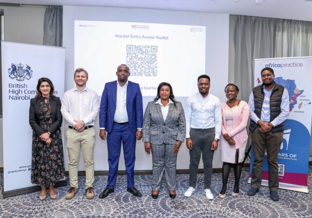 During the launch of the digital toolkit to help in markets access across Africa