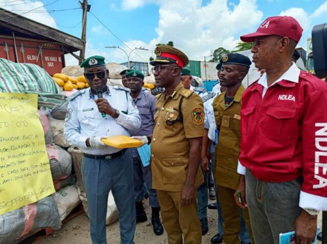 Hand over of the seized illicit drugs to NDLEA by Customs Service