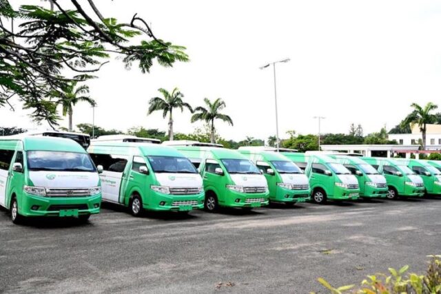 New CNG busses delivered to labour unions and NANS