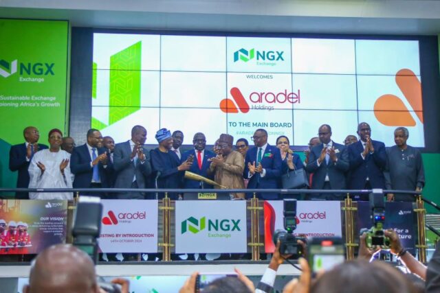 NGX admits Aradel Holdings Plc to its Main Board