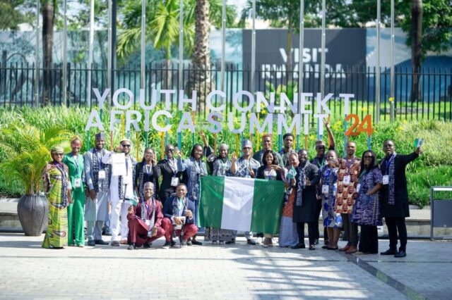 Nigeria's delegation to the 2024 YouthConnektAfrica in Kigali, Rwanda
