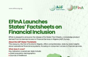 EFInA launches groundbreaking States’ Fact Sheets to enhance financial inclusion understanding in Nigeria
