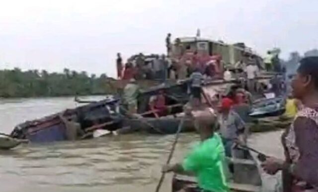 The sunken Boat in Kogi involving over 160 passengers