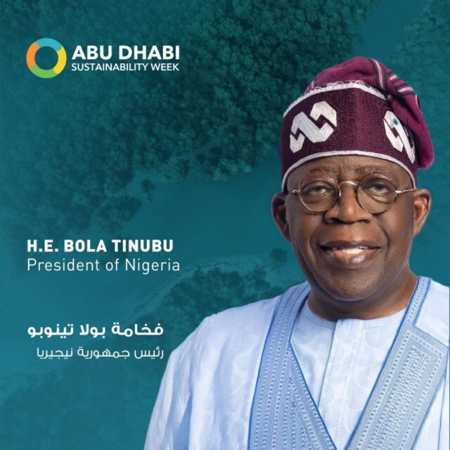H.E Bola Tinubu, President of Nigeria