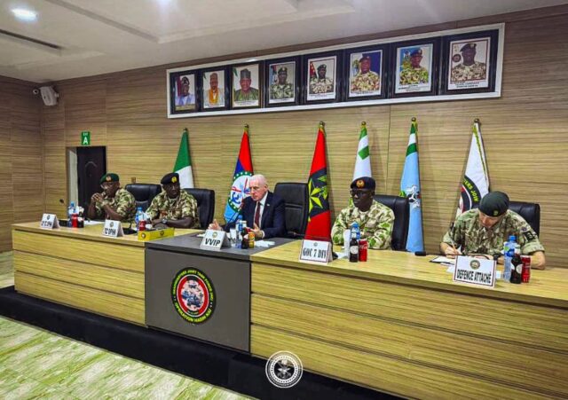 UK Defence Minister for the House of Lords, Lord Vernon Coaker, visited Abuja and Maiduguri