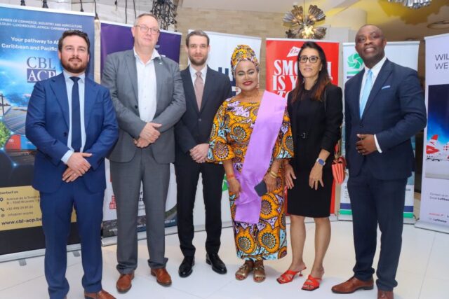 Governor Sanwo-Olu was represented by the Secretary to the Government of Lagos State, Barr. 'Bimbola Salu-Hundeyin (3rd right)