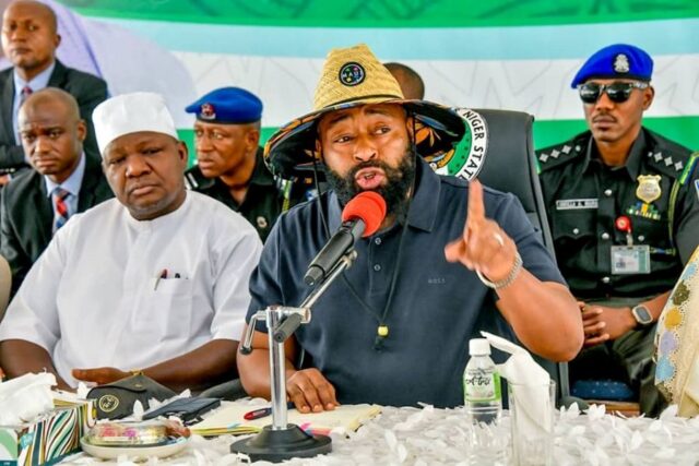 Governor Umaru Bago announcing the ban on Commercial motocycles in Minna, Niger State