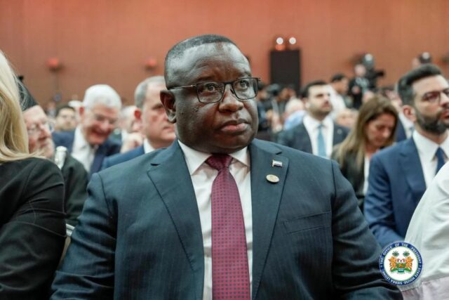 His Excellency Dr. Julius Maada Bio, President of the Republic of Sierra Leone