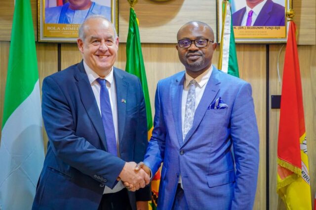 Minister of Interior Tunji-Ojo received in the UK's Minister of State for Home Affairs, Hon. David Hanson