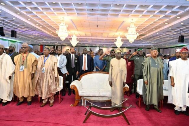 President Tinubu with APC stalwarts
