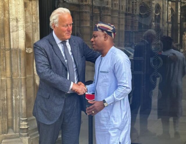 Ambassador Aduda with Lord Jonathan Marland