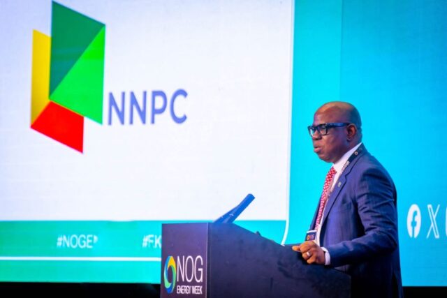 Bashir Bayo Ojulari, Group Chief Executive Officer of NNPC Ltd speaking at the NOG2025