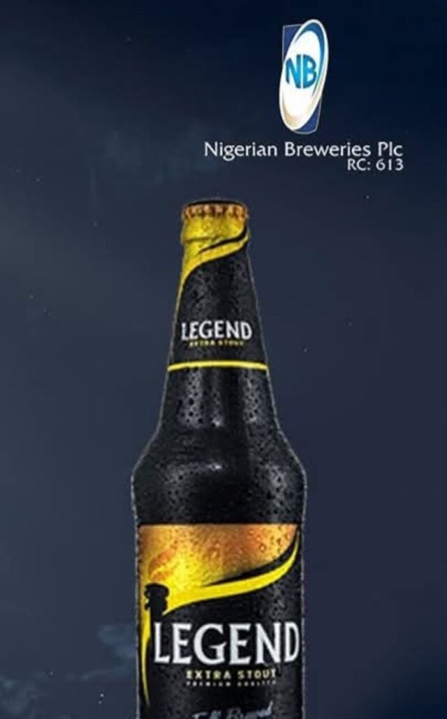 Legend brewed by Nigerian Breweries