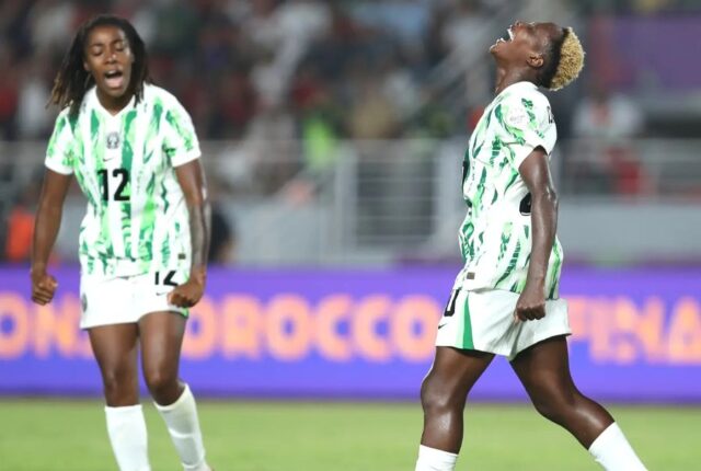 Super Falcons celebrate win over Morocco in Rabat