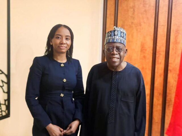 Ms. Omolola Oloworaran PenCom DG with President Tinubu