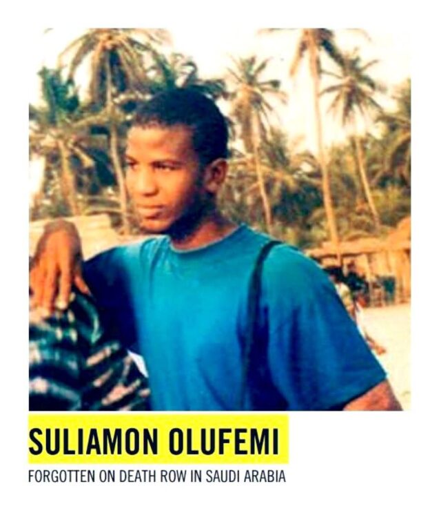 Suliamon Olufemi on death row