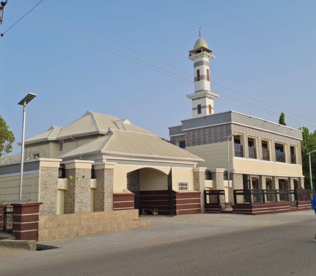 The newly built Sheikh Muhammad Bajoga, Juma’at Mosque Bauchi.