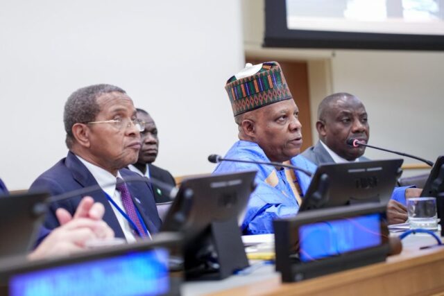 VP Shettima speaks at Global Partnership for Education event in in New York, United States