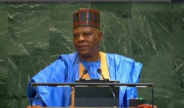 Vice President Kashim Shettima delivers Nigeria's position at UNGA 80