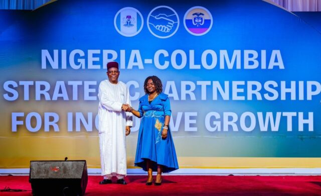 Vice President of Nigeria, Kashim Shettima hosts Colombian Vice President, Mrs. Francia Marquez