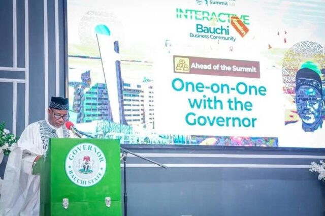 Governor Bala Mohammed address stakeholders ahead of the State's Economic Summit