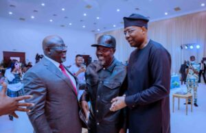 Access Bank Chairman Aig-Imoukhuede makes personal donation of N100 million as Delta State debuts its Security Trust Fund